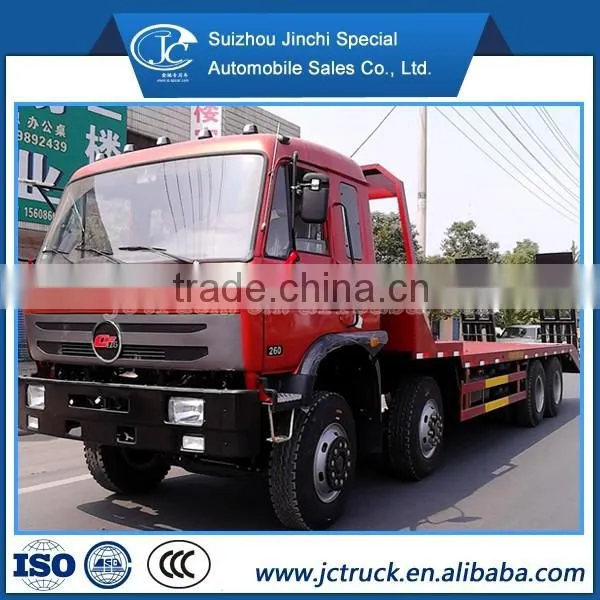 ChuFeng 8X4 Flat Plate Transport Truck/ Flatbed Container Transport Trailer photo-3