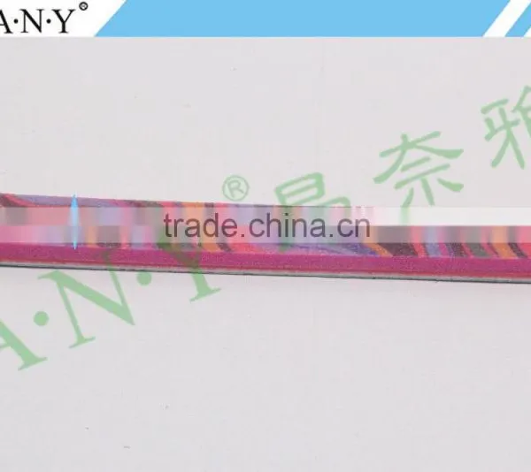 Professional Customized Design Shinning and Polishing Red Sponge Nail File Printing Logo photo-2