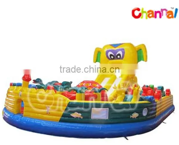 Hot-selling Elephant Bouncer Inflatable Castle Fun City