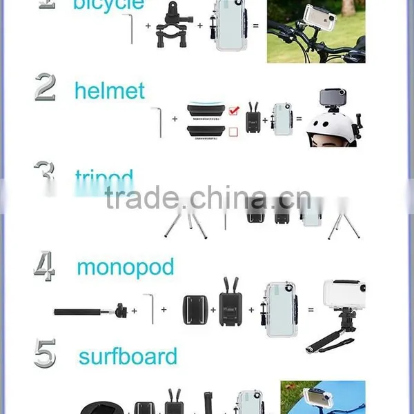 Mobile Phone Silicon Case for Capturing Action Sports ,mountain Biking,water Sports,skating,snow Sports photo-4