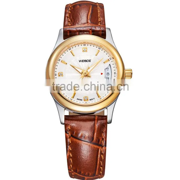WEIDE Dive Watch Genuine Leather Strap Watches Women Dress Expensive Watches Champion Watches Manufacturers WG93006 photo-4