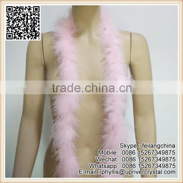 Factory Sale Select Prime Dyed Rainbow Fluffy Feather Boa photo-5