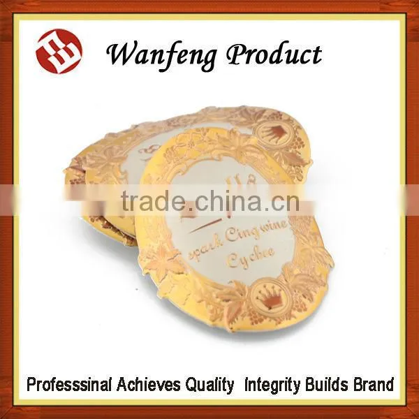 Hot Selling Cheap Custom Adhesive Printing Metal Personalized Wine Label photo-2