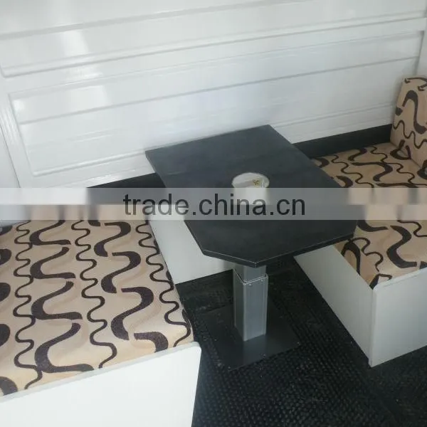 [2016 Hot]2 Horse Slant Horse Float With Bunk Beds photo-4