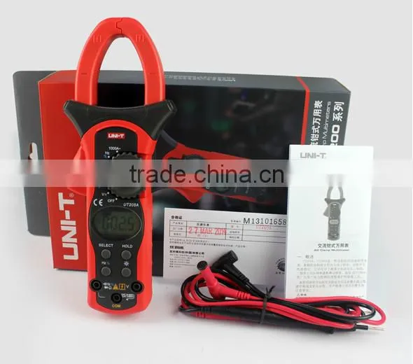 UNI-T Auto Range Resistance Capacitance Frequency Digital Clamp Meter UT205 photo-5