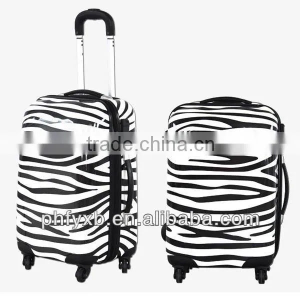 China 2015 Zebra-stripe Print Luggage Trolley Travel Bag,ABS+PC Hardcase Material Fashional Trolley Case photo-2