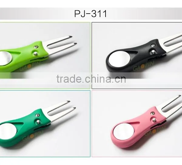 2016 New Style Metal Golf Ball Marker Hat Clip Divot Tool With Logo photo-2