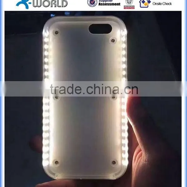 Light up Your Face While Selfie! Selfie LED Light up Phone Case for Iphone 6 photo-3