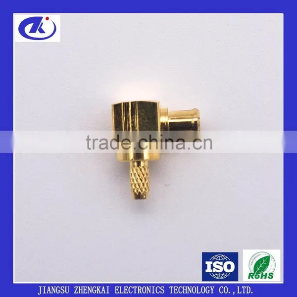 RF MCX Male Right Angle Crimp Connector