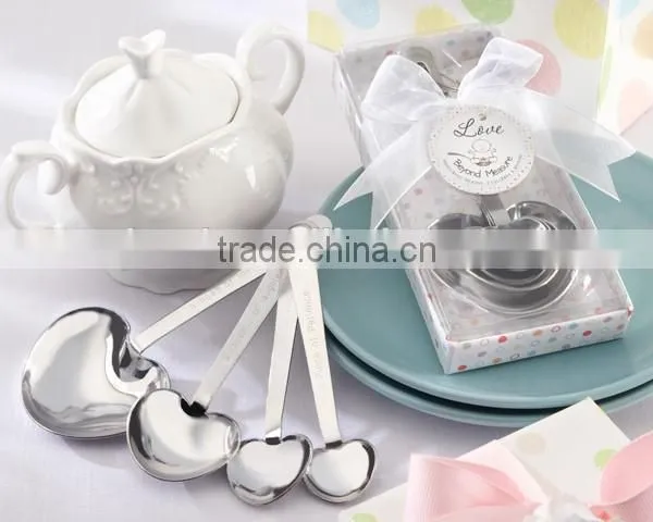 Love Beyond Measure" Heart Measuring Spoon Nice Door Gift for Wedding