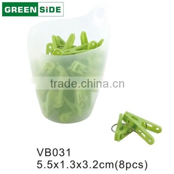 VB031 New Style Plastic Clothes Peg Hanger Available Flexible Clips for Clothing photo-2