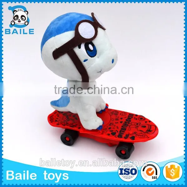 Custom Wholesale Best Made DongGuan Skate Stuffed Toy Cute Dinosaur photo-4