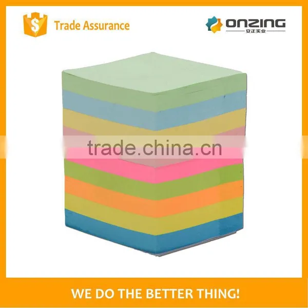 Onzing Good Quality Standard Color Paper Memo Note Cube photo-3