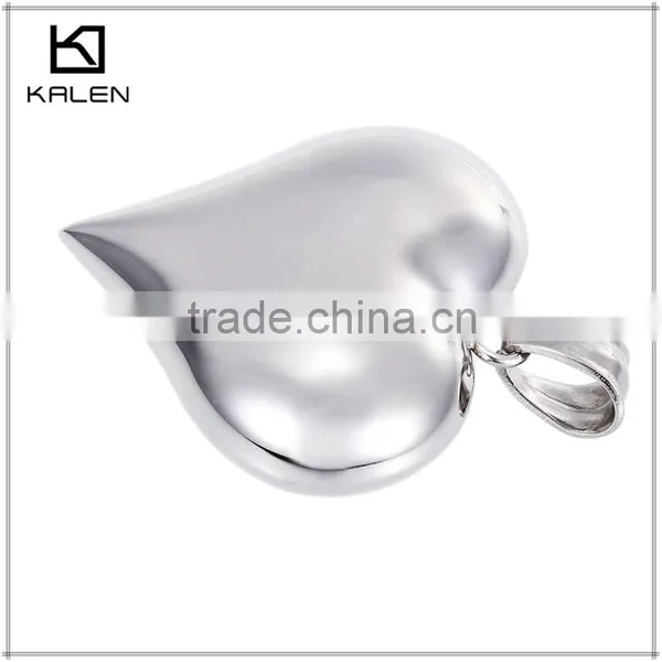Lady Love Shape Shiny Stainless Steel Broken Heart Pendant Jewelry photo-2