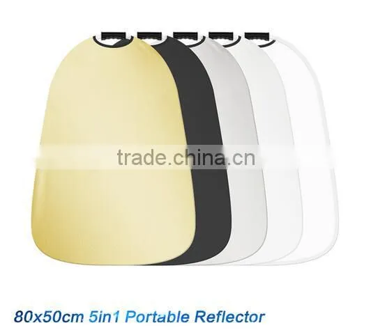 HPUSN 55x80cm 5 in 1 Portable Collapsible Light Photography Reflector for Studio Multi Photo photo-2