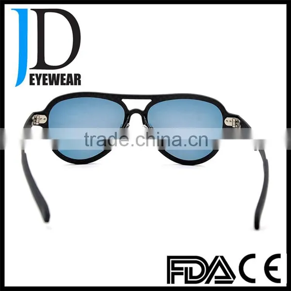 Latest Fashion Flat Top Aviator Carbon Fiber Sunglasses photo-5