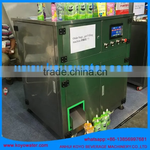 Soybean Milk Stand up Doypack Pouch Filling Capping Packing Machine photo-2