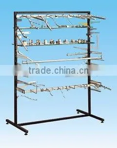 Displaying aa Rack for Hanging Clothes