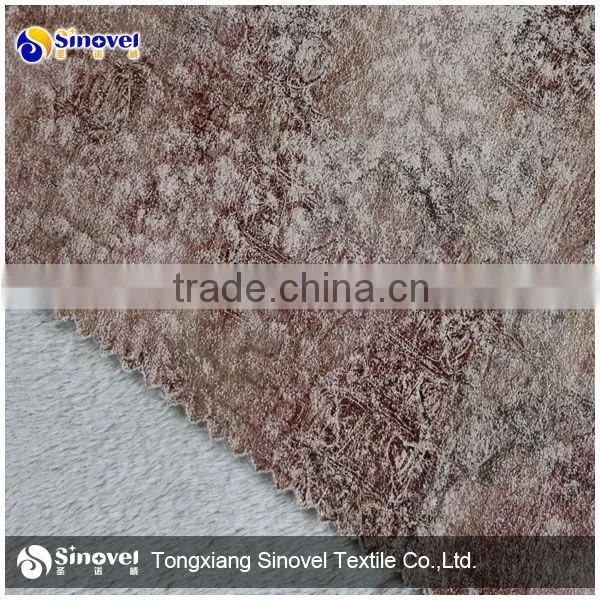 Micro Suede Bonded With Fur Fabrics for Garments