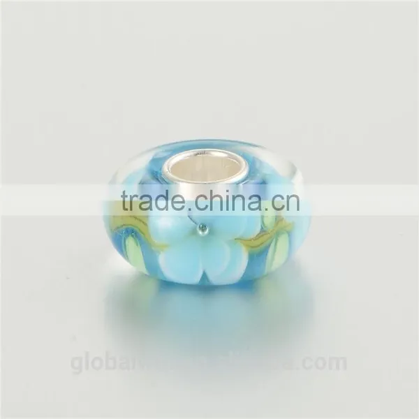 All Kinds Of Floral Cheap Silver Fashion Jewelry Custom Logo Glass Beads photo-2