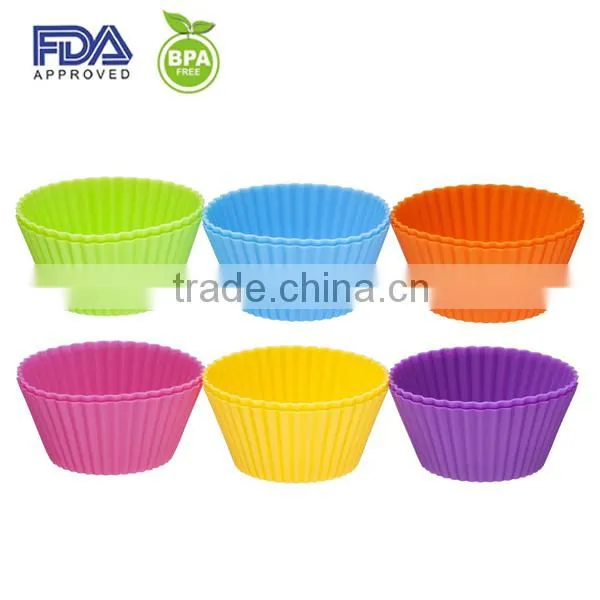 Silicone Cupcake Liners / Baking Cups, Standard Size, Cake Molds / Bakeware photo-2