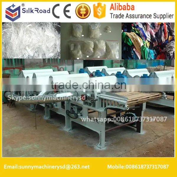 Four Rollers Waste Textile Recycling/Tearing Machine photo-4