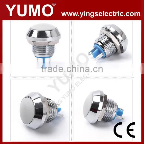 Hot Sale ABS12C-Q1 8mm 12mm 16mm 19mm 22mm 25mm Self Lock Metal Push Button Waterproof Mini Push Button Switch photo-2