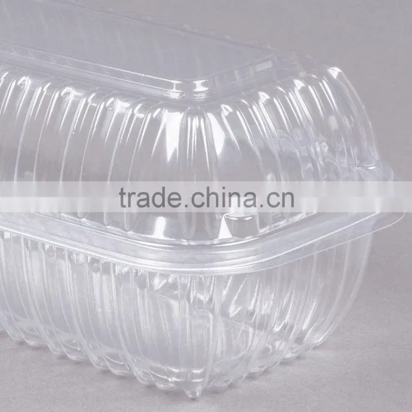 Clamshell Clear Hinged Lid Plastic Hoagie Container photo-5