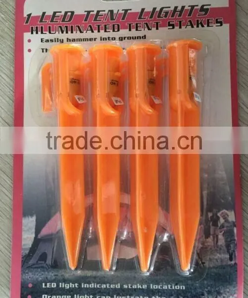 Excellent Quality Agricultural Plastic Tent Pegs/8 Inch 20cm Plastic Led Electric Lawn Stake Light/led Tent Peg Lihgt/tent Part photo-3
