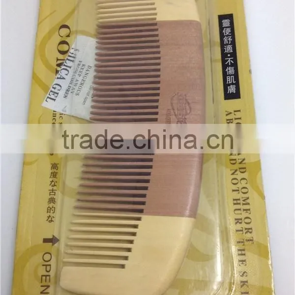 100% Nature Nanmu Wooden Combs 13.7*4.5 photo-2