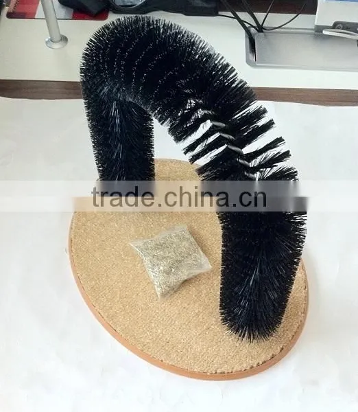 Cat Toy Arch Cat Brush Scratcher Pet Groomer photo-2