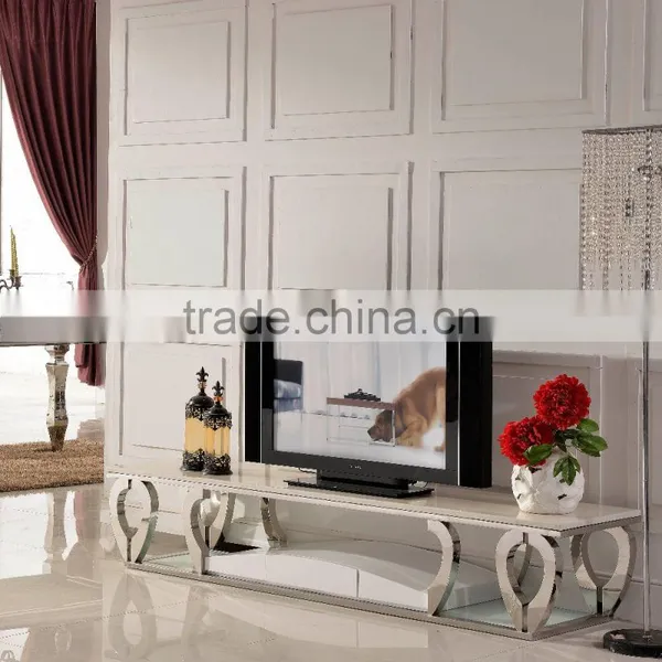 E376 New Style Stainless Steel TV Stand photo-2