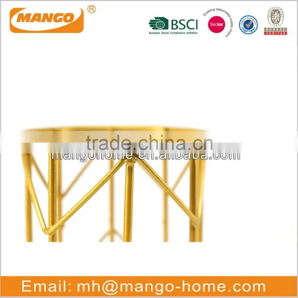 Modern Electroplating Gold Iron Metal Pen Holder photo-2