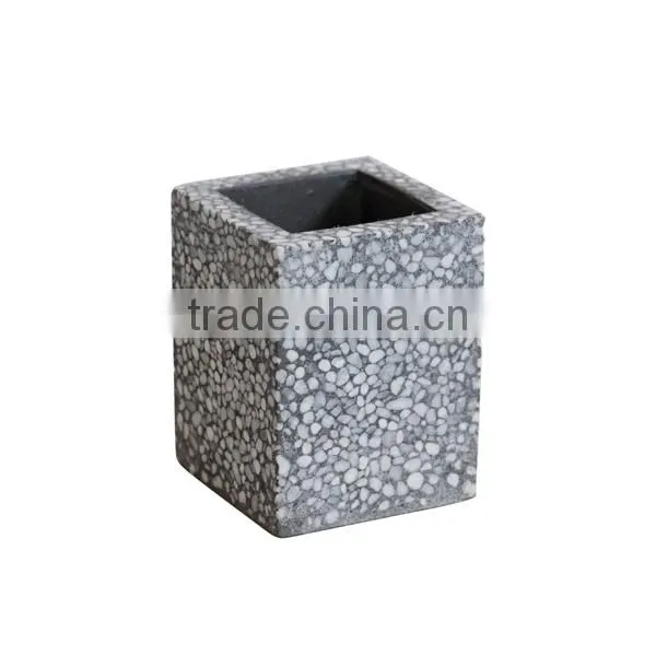 Hot Sale Concrete Grey Terrazzo Bathroom Accessory Sets photo-4