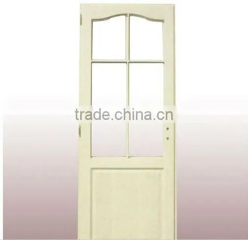 Eco-friendly Glass Insert Wood Interior Door photo-4