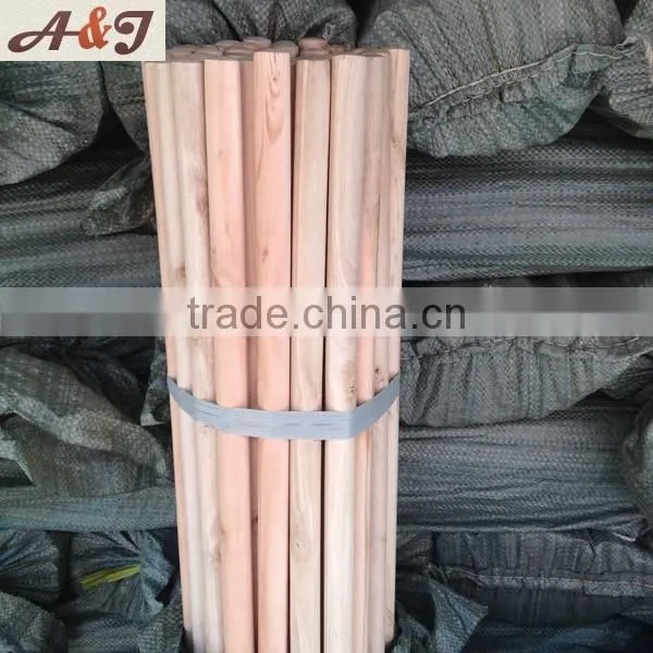 Best Quality Natural Wooden Broom Stick With Italian Thread photo-5