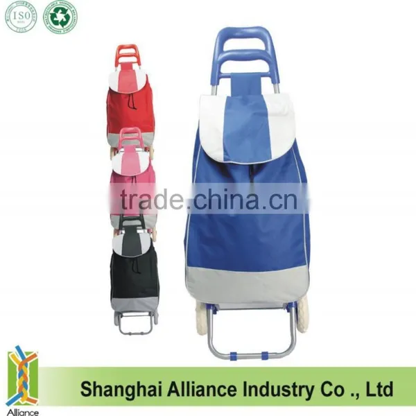 2 Wheels Portable Folding Shopping Trolley Cart photo-5