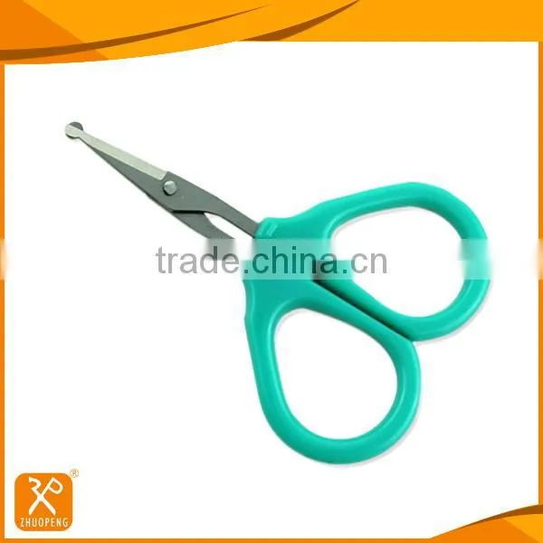 4" FDA Stainless Steel Round Tip Safety Professional Manicure Scissors photo-2