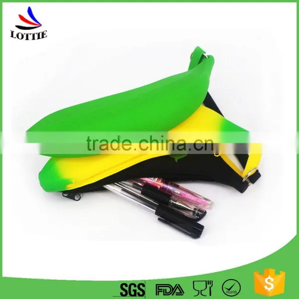 Lottie New Product Wholesale Coin Purse Banana Shaped School Silicone Children Pencil Bag photo-2