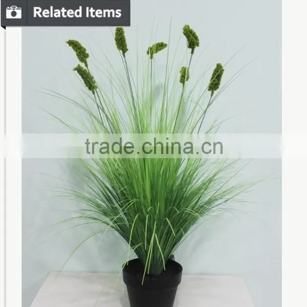 Wholesale Artificia With Flower Auturm Bamboo Onion Grass photo-5