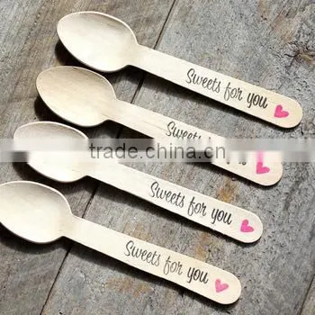 Disposable Wooden Cutlery, Set of 200 Wooden Spoons photo-3