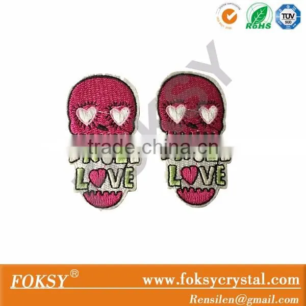 Skeleton Skull Bones Halloween Dancing Iron On Patch Embroidered photo-3