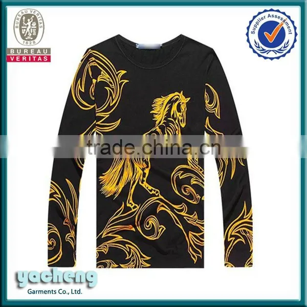 Full Sublimation Clothing High Quality Men Long Sleeve T-shirt in Bulk