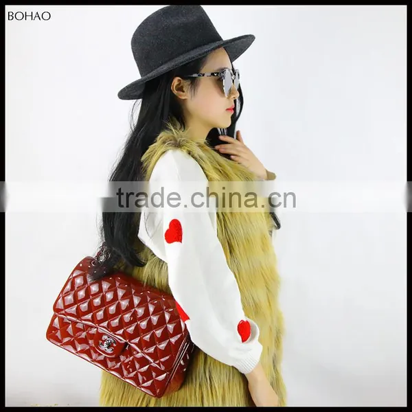 New Style Long Yellow Fur Fashion Wholesale Faux Fur Girls Vest photo-6