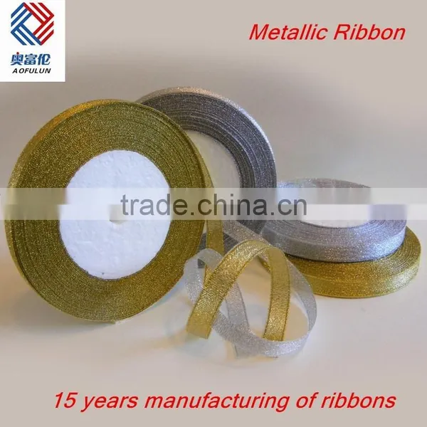 Good Quality Metallic Ribbon for Gift Packing photo-2
