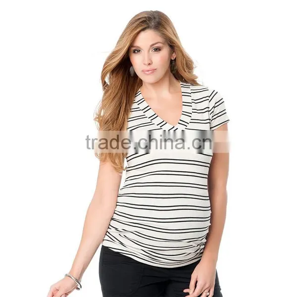 OEM Plus Size Fashion Women Maternity t Shirt Maternity Clothes Cheap photo-3