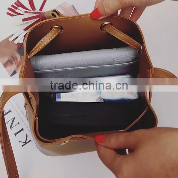 Zm50213b Tassel Bucket Bag Women Single Shoulder Bags photo-3