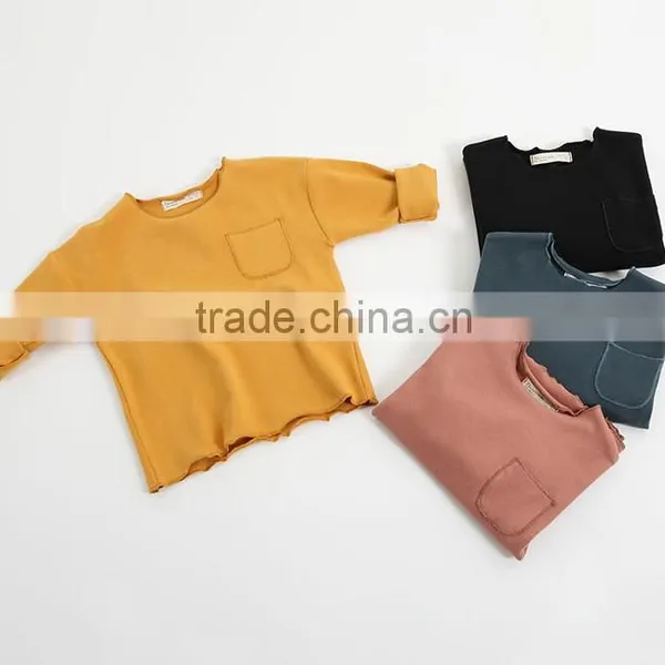 1-6 Years Wholesale 2017 New Full Sleeve Cotton Autumn Solid Kids Boys Shirts (pick Size Color) photo-4