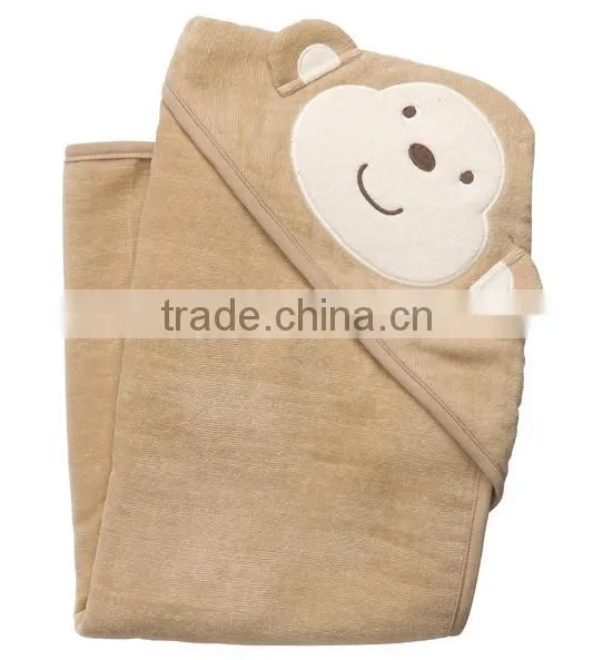 China Supplier Applique Cotton Terry Swaddle Baby Blanket Organic Knitted Baby Blanket photo-2