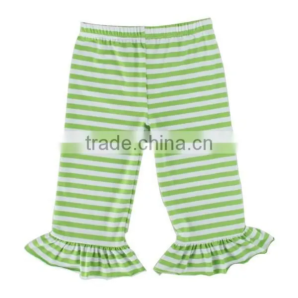 New Design Baby Cotton Stripe Petti Pants Wholesale Children's Boutique Capris photo-3